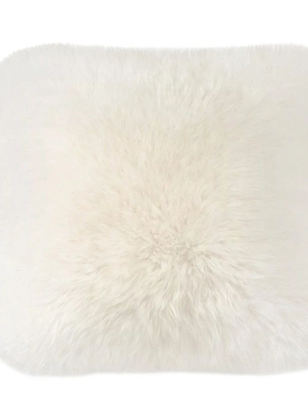 UGG Mammoth Luxurious Faux Fur Decorative Accent Pillow- Natural